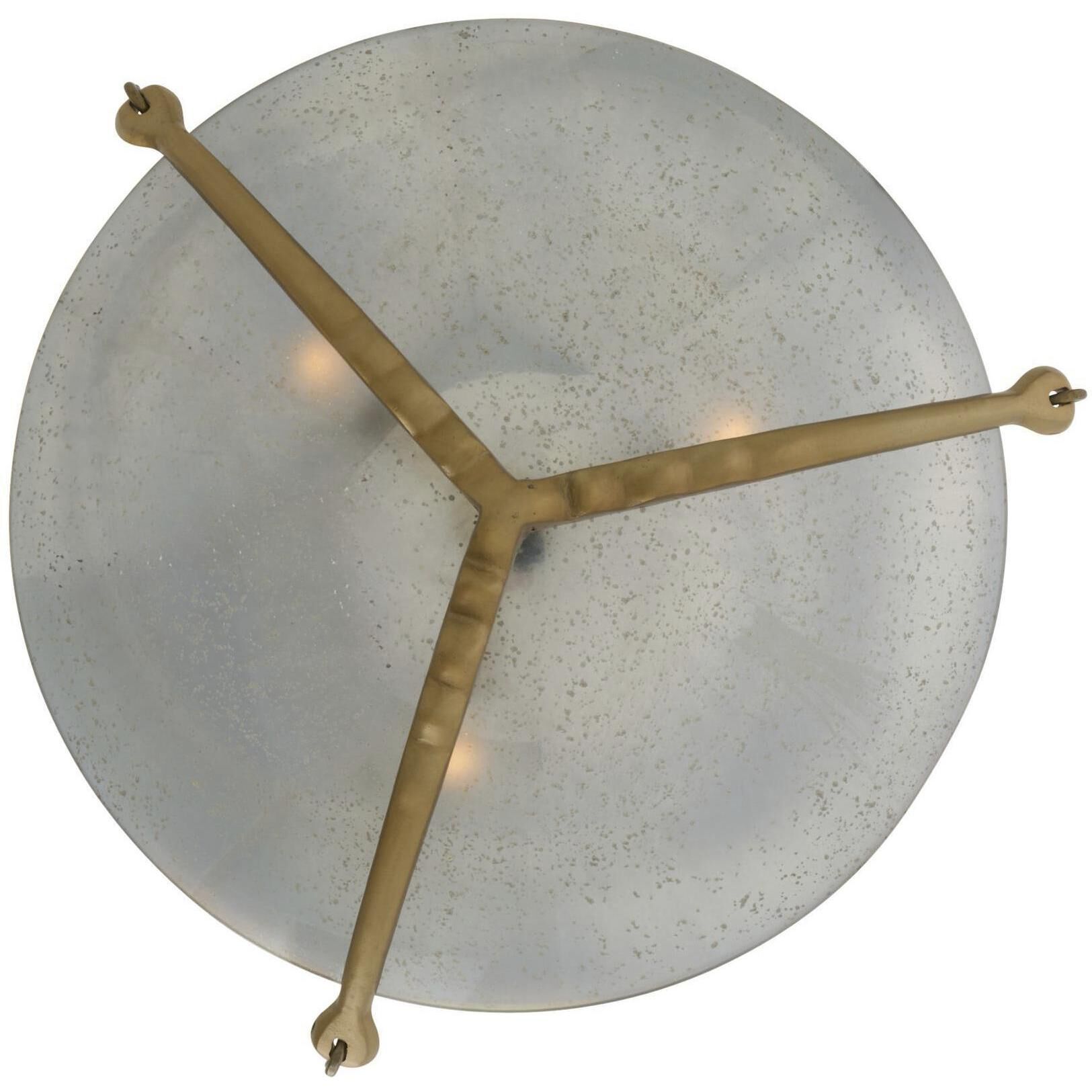 Karlsen 3 Light 23 inch Antique Brass Semi-Flush Mount Ceiling Light