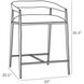 Ansel 30.5 inch Sterling Counter Stool