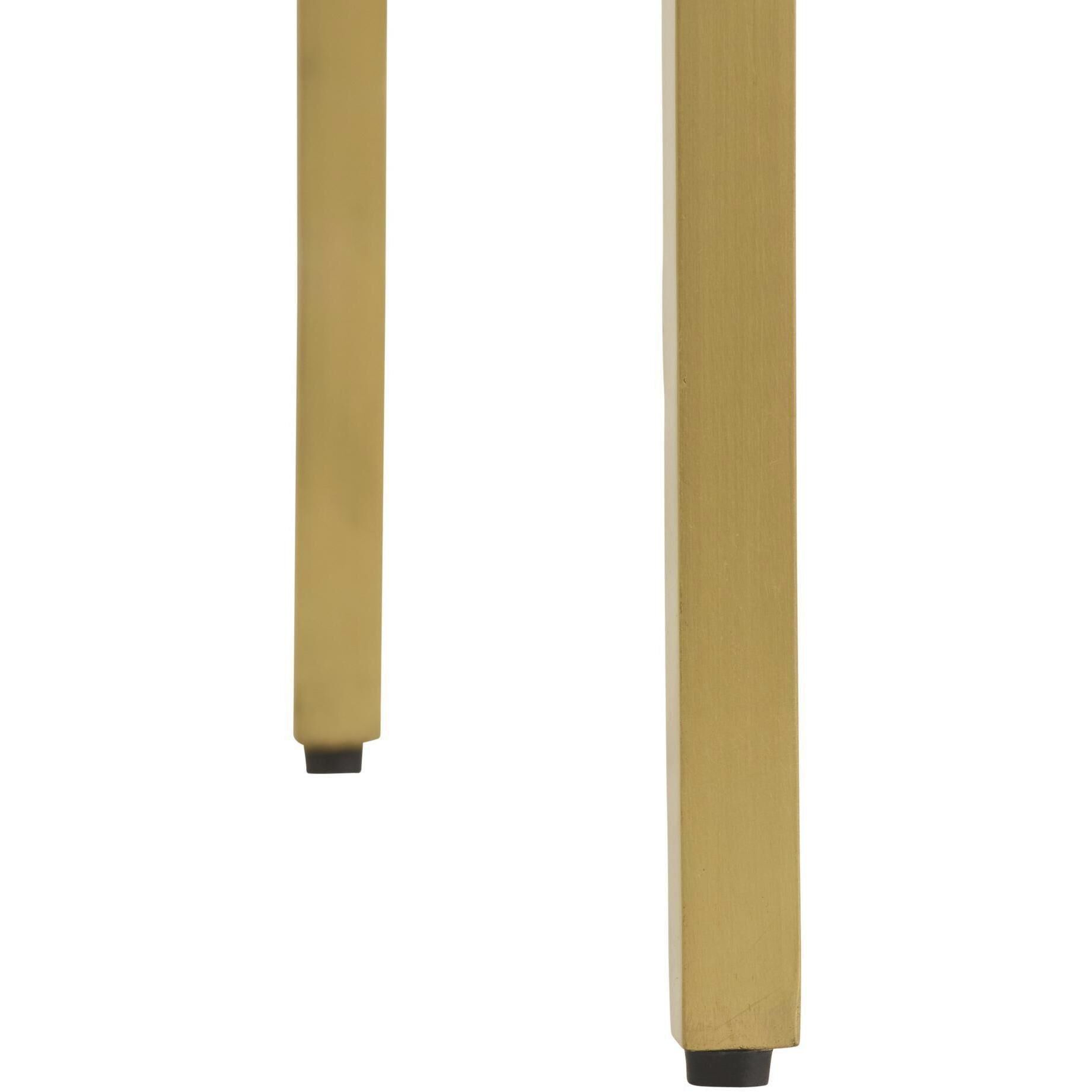 Laney 41 inch Black and Antique Brass Bar Stool