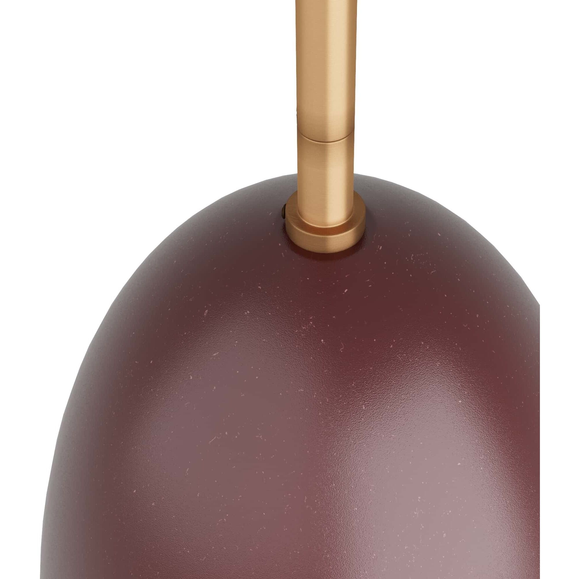 Wade 1 Light 8.5 inch Oxblood Flush Mount Ceiling Light