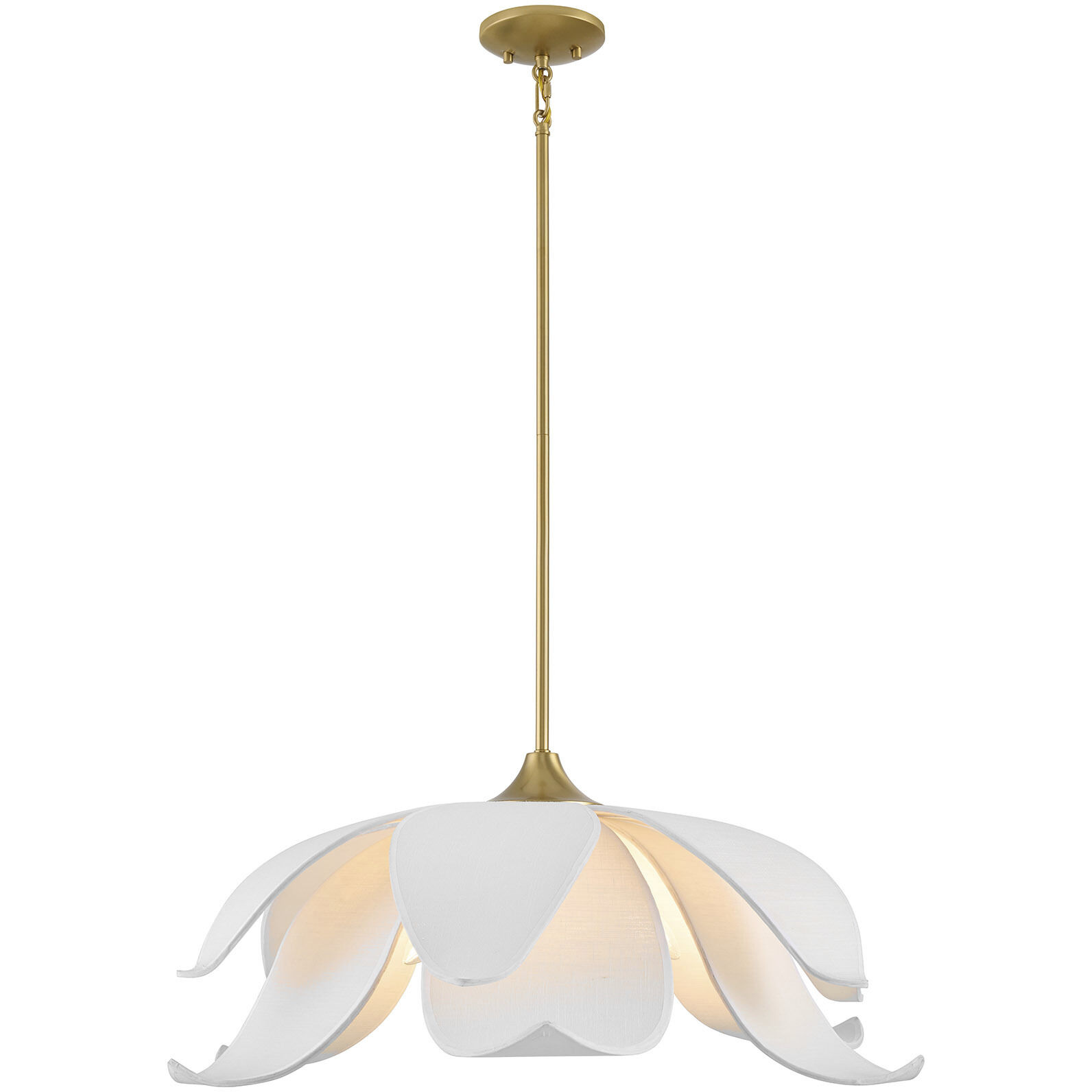 Elsie 6 Light 30 inch Warm Brass Pendant Ceiling Light