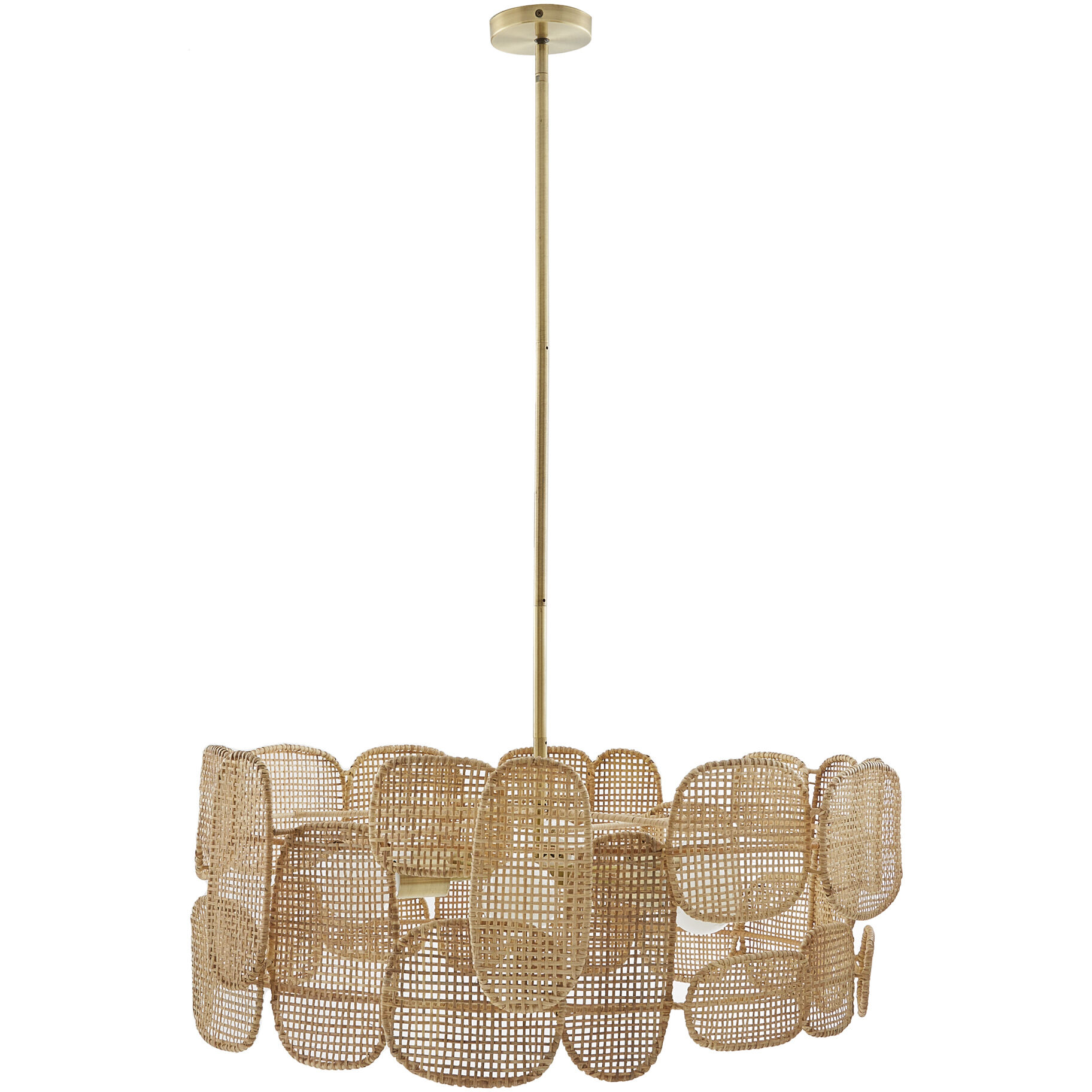 Ronaldo 6 Light 30 inch Natural Chandelier Ceiling Light