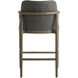 Chilton 43.5 inch Pearl and Dark Gray Wash and Kona Outdoor Bar Stool