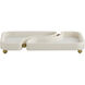 Lily Ivory and Antique Brass Tray