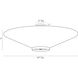 Decker 3 Light 34 inch Antique Brass Semi-Flush Mount Ceiling Light