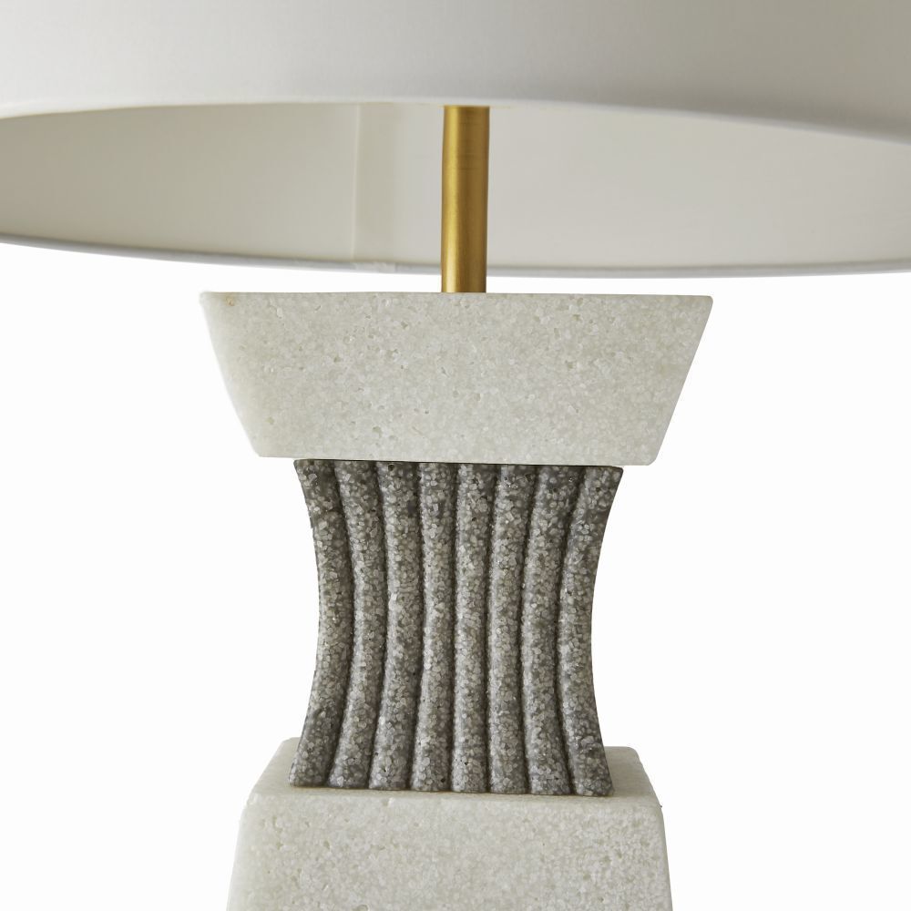 Dynasty 150.00 watt Ivory Table Lamp Portable Light