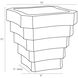 Cantilever 10.5 X 10 inch Planter