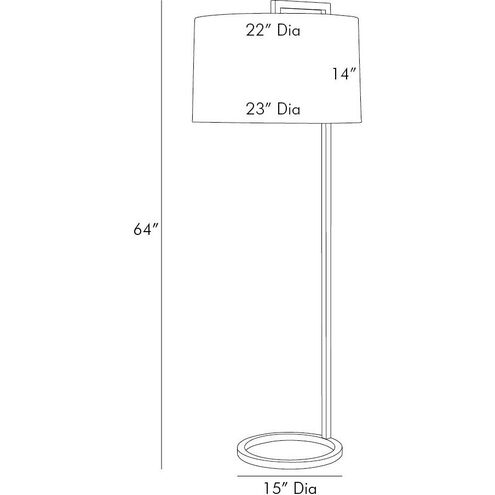 Belden 64 inch 100.00 watt Bronze Floor Lamp Portable Light