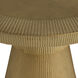 Mathis 18 inch Antique Brass and Natural Jungle End Table