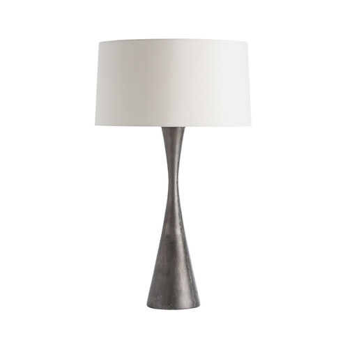 Narsi 31 inch 100 watt Antiqued Aluminum Table Lamp Portable Light