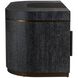 Coventry 66 inch Cerused Ebony and Black and Antique Brass Desk