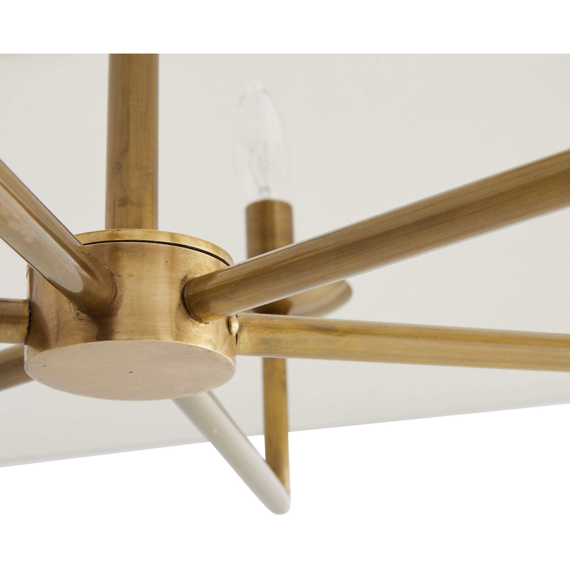 Oxford 6 Light 32 inch Antique Brass Chandelier Ceiling Light