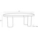 Tribal 55 X 16.5 inch Ebony Coffee Table