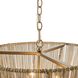 Yale 3 Light 20 inch Aged Brass Chandelier Ceiling Light