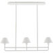 Remy 3 Light 37 inch White Gesso Chandelier Ceiling Light