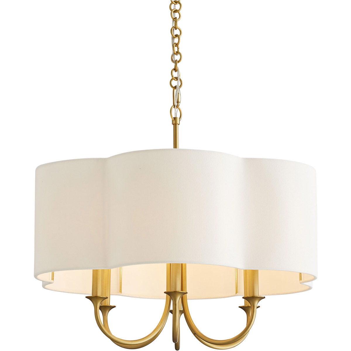 Rittenhouse 6 Light 26 inch Antique Brass Chandelier Ceiling Light, Small