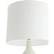 Gola 32 inch 150.00 watt Quail Egg and Antique Brass Lamp Portable Light