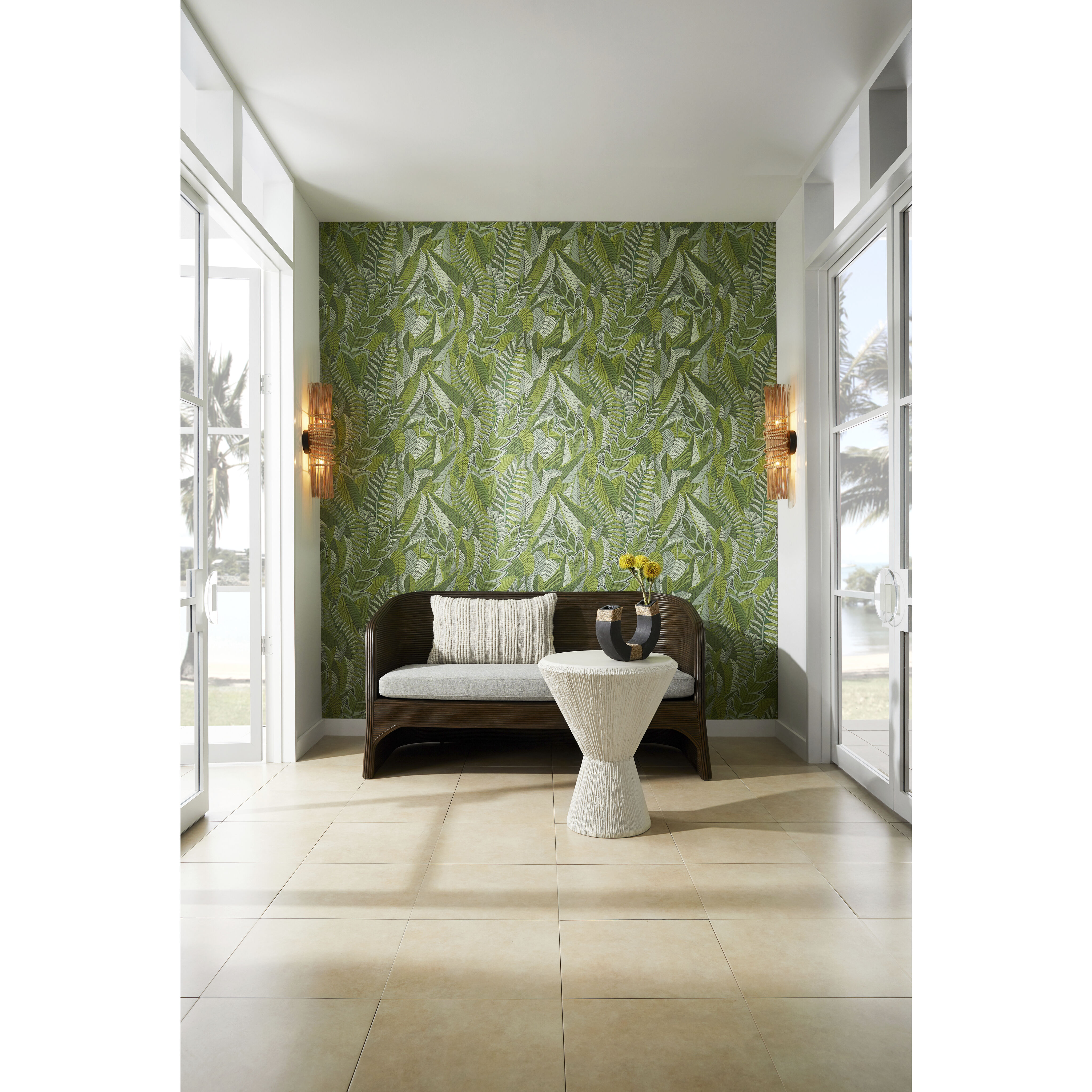 Lane 1 Light 15 inch Cadet Blue/Antique Brass Sconce Wall Light