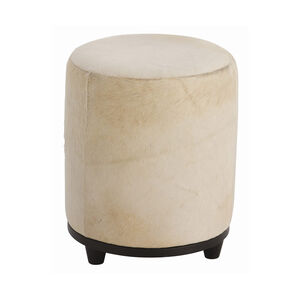 Wimberley 19 inch White and Black Ottoman