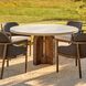 Orba 60 inch Ivory and Kona Outdoor Dining Table