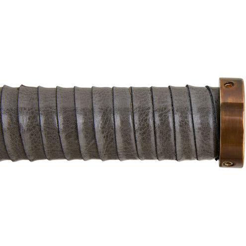 Harrison 6 Light 42 inch Heritage Brass Linear Chandelier Ceiling Light