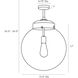Reeves 1 Light 15.5 inch Aged Iron Outdoor Pendant, Large