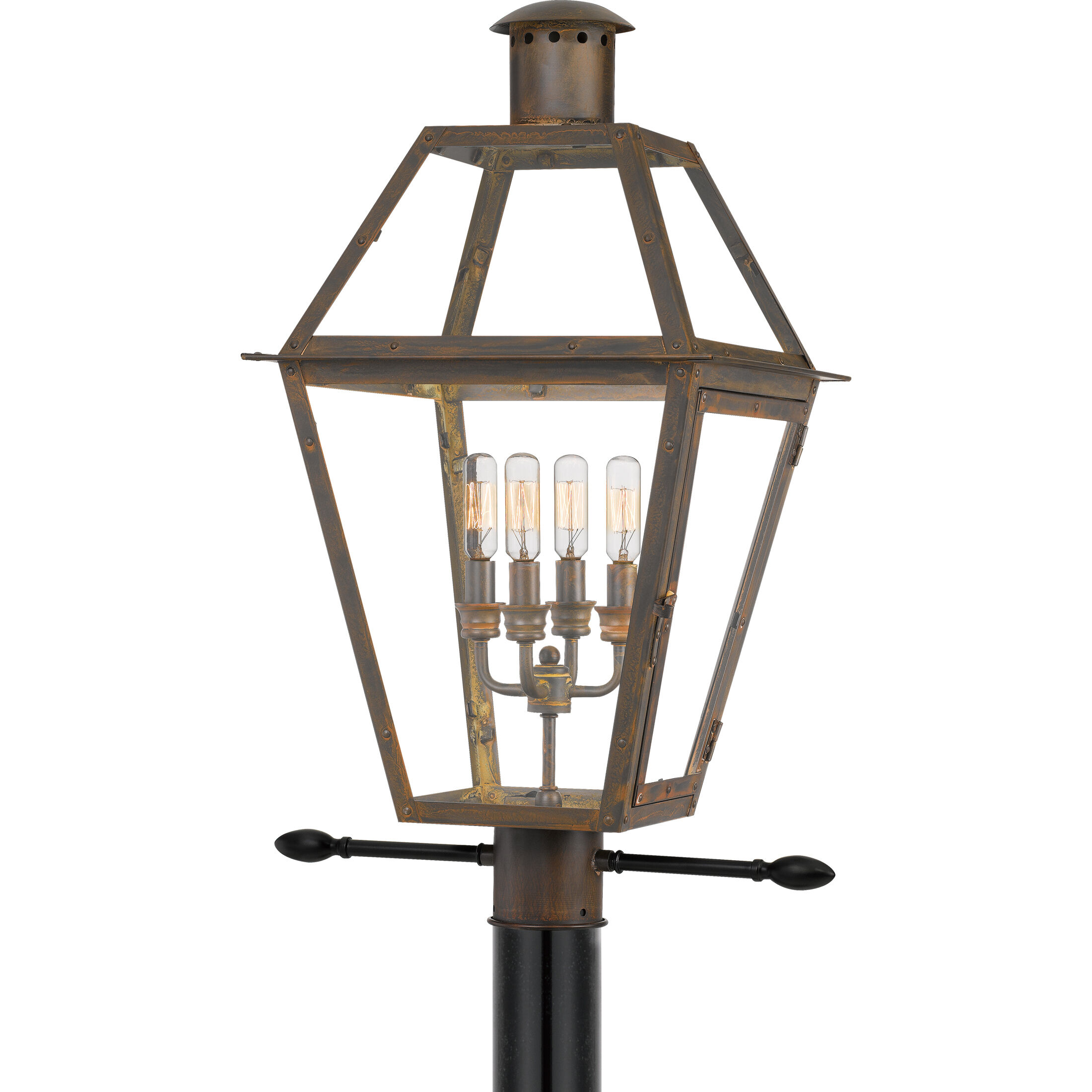 Rue De Royal 4 Light 17.00 inch Post Light & Accessory