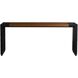 Drift 72 inch Mottled Brown and Black and Antique Bronze Console