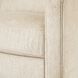 Vincent Textured Ivory and Dark Walnut Sofa