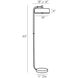 Aaron 63 inch 100 watt Heritage Brass Floor Lamp Portable Light