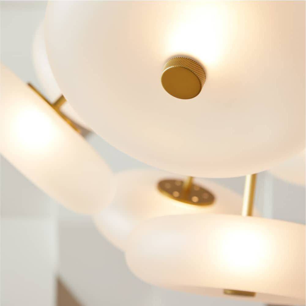 Helios 9 Light 41 inch Antique Brass Chandelier Ceiling Light