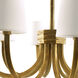 Gaetano 8 Light 27 inch Vintage Brass Chandelier Ceiling Light