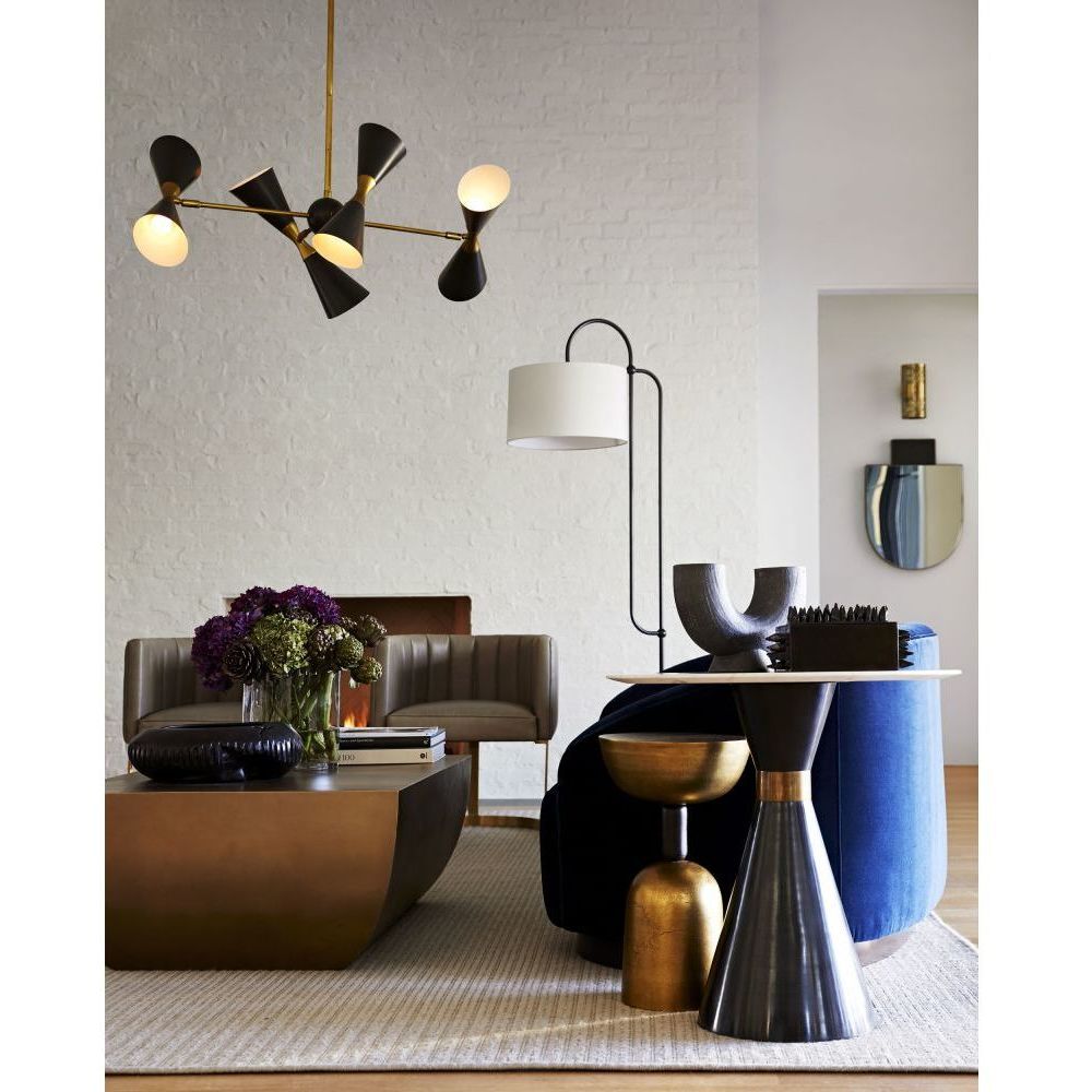 Caroline 49.5 X 15 inch Antique Brass Cocktail Table