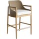 Chilton 42 inch Pearl and Dark Blonde with Natural Outdoor Bar Stool