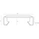 Turnley 55 X 17 inch Paprika Cocktail Table