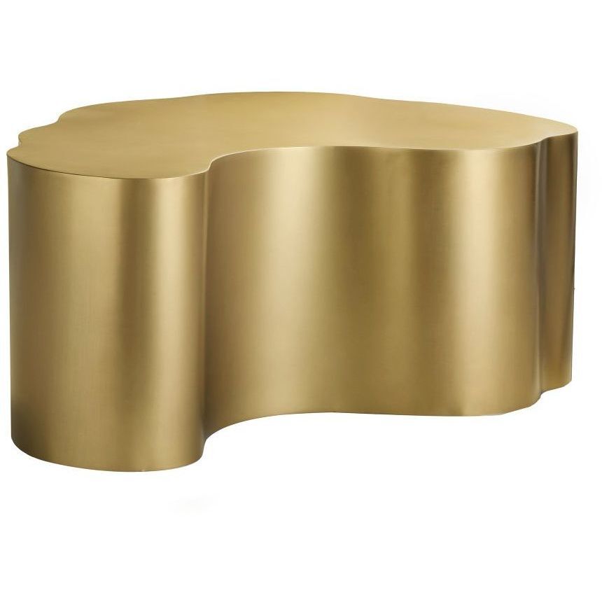 Meadow 36 X 14 inch Antique Brass Coffee Table