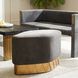 Duvall 19.5 inch Slate Grey Ottoman