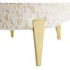 Kirby 46 inch Facet Cream Accent Chair
