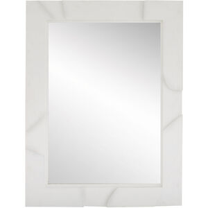 Safra 42 X 32 inch White Gesso Mirror