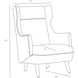 Budelli 41 inch Cognac Wing Chair