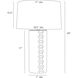 DiMaggio 150.00 watt Glacial Reactive Table Lamp Portable Light