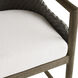 Chilton 37.5 inch Pearl and Dark Gray Wash and Kona Outdoor Counter Stool