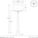 Elden 69 inch 150.00 watt Cadet Blue and Antique Brass Floor Lamp Portable Light