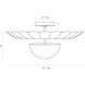 Teresa 1 Light 24 inch Antique Brass Flush Mount Ceiling Light