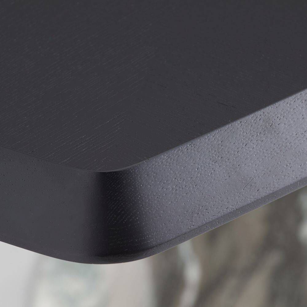 Forgey 82 X 30 inch Verde Faux Marble and Ebony Dining Table