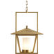 Temple 1 Light 19 inch Antique Brass Pendant Ceiling Light