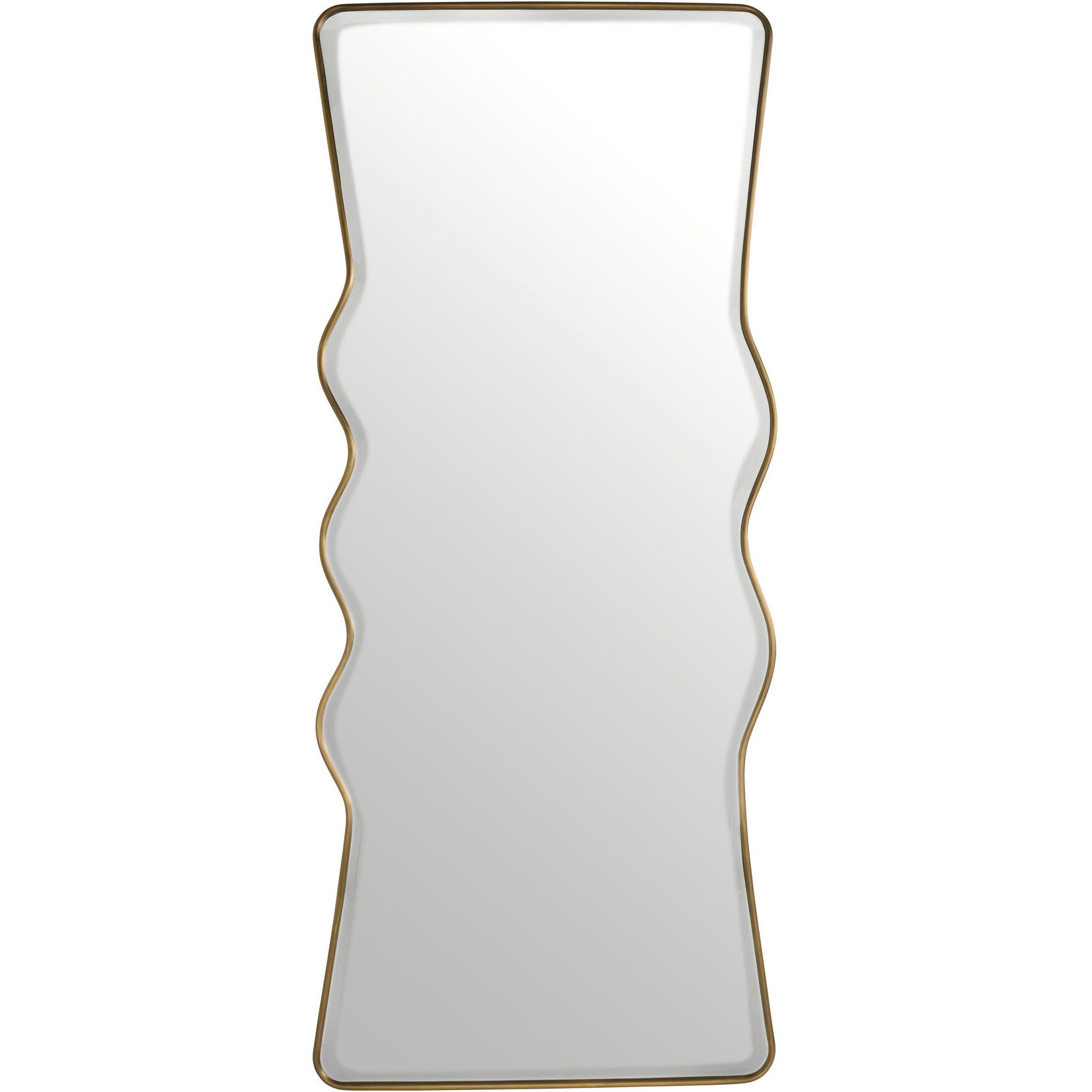 Liora 72 X 30.5 inch Antique Brass Mirror