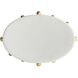 Katherine Ivory and Antique Brass Centerpiece