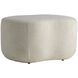 Boulder 18 inch Sand and Bronze Ottoman