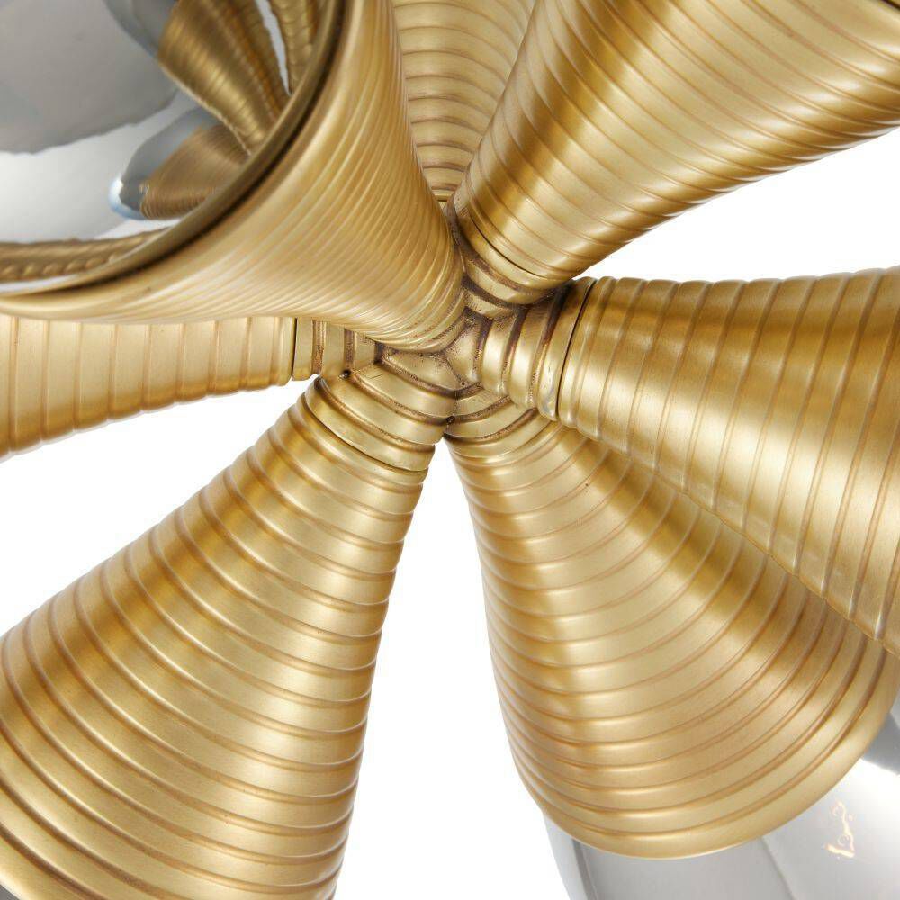 Giselle 6 Light 24 inch Antique Brass Flush Mount Ceiling Light